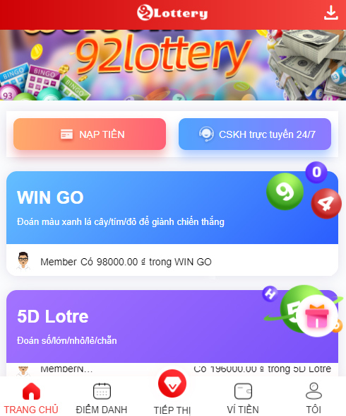 92Lottery - Cổng game cá cược cực kỳ hấp dẫn | Link tải - Ảnh 1